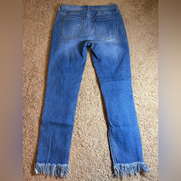 Free People Distressed Ankle Jeans in Blue - Picture 8 of 8